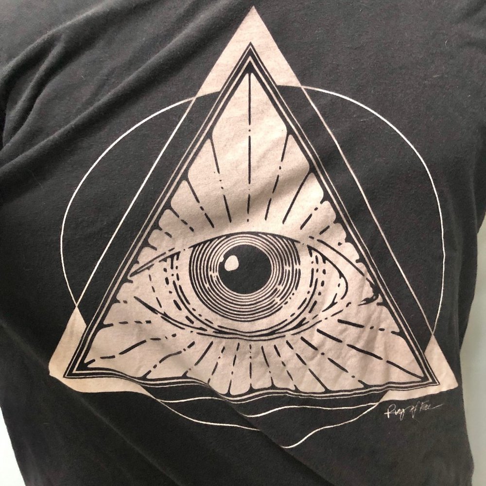 Ring of Fire Black Eyeball Tee Shirt - Los Angeles